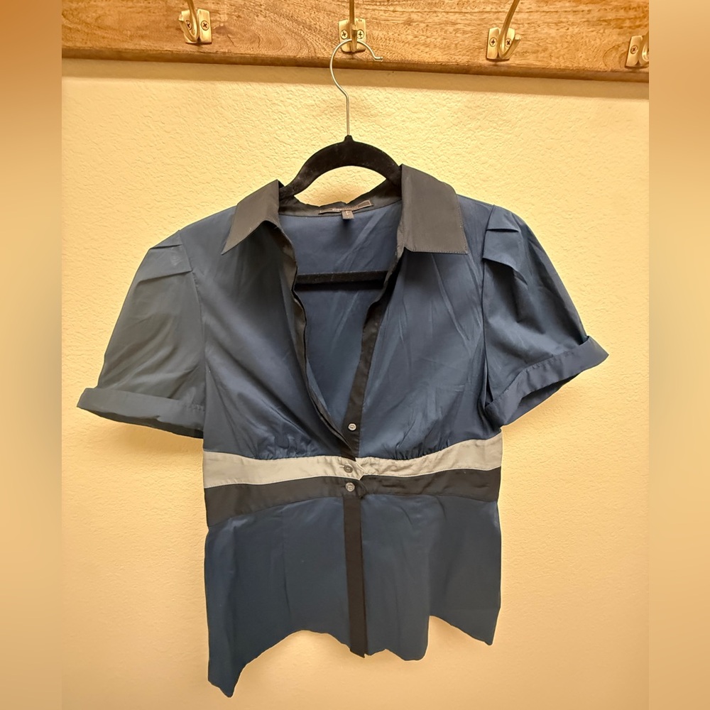 BCBGMaxAzria Elegant Navy Top